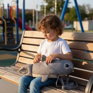 Shark Backpack with mini shark hand bag